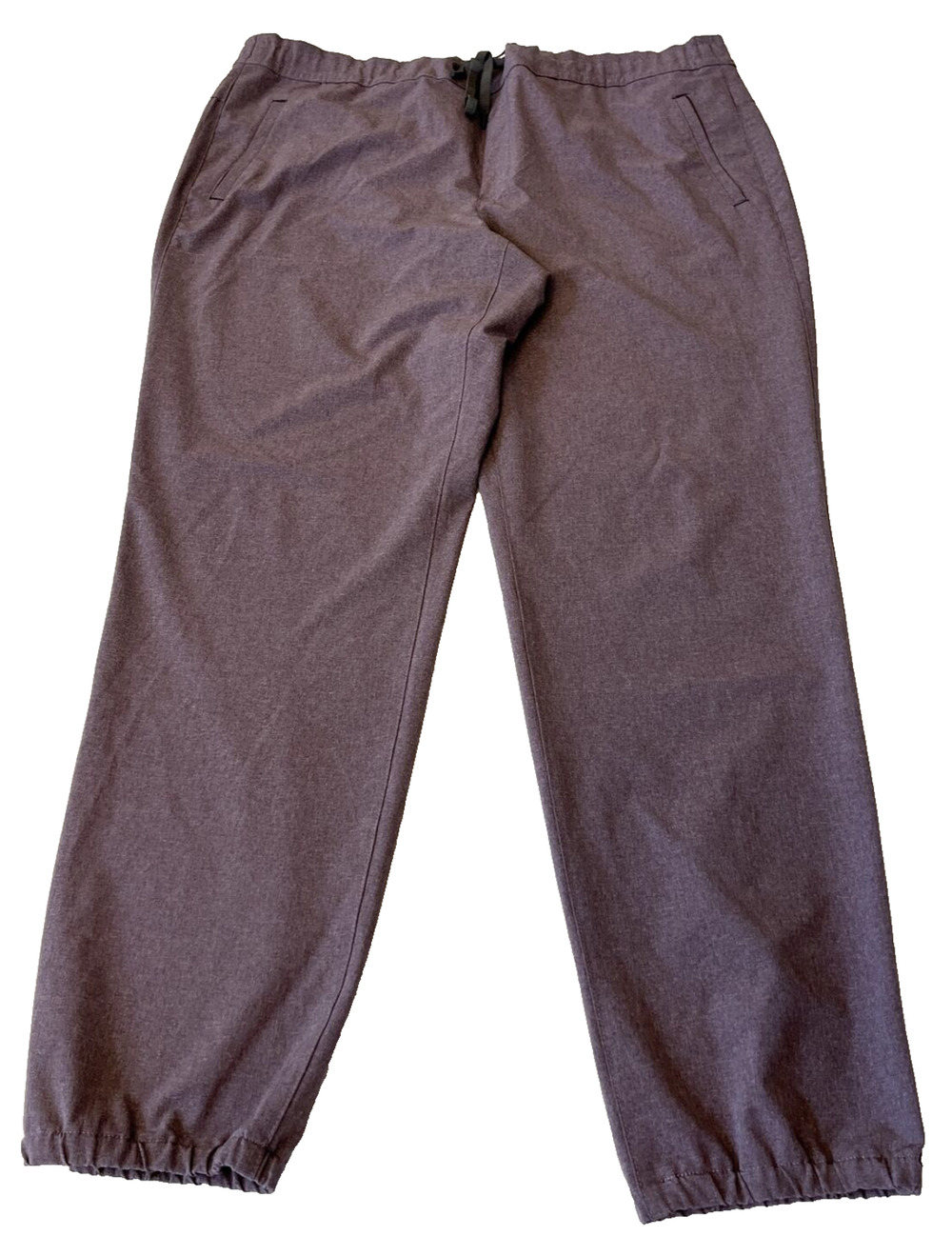 Eddie Bauer Women Pull On Elastic Waist Drawstring Jogger Pant XL Purple Pockets